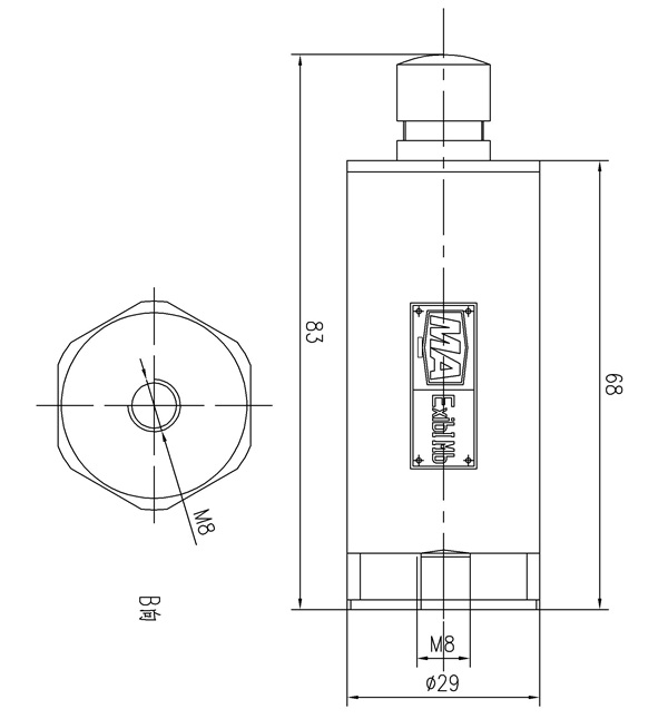 GGBD20振動傳感器尺寸